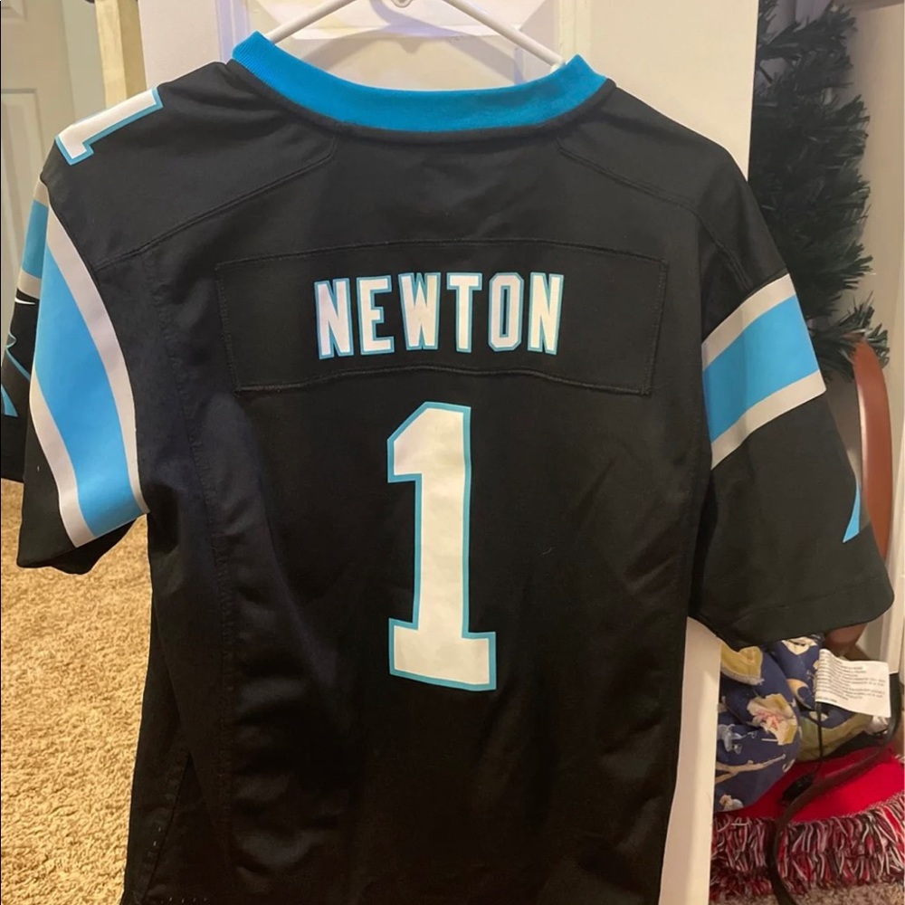 Nike YOUTH large Cam Newton Panthers Jersey
